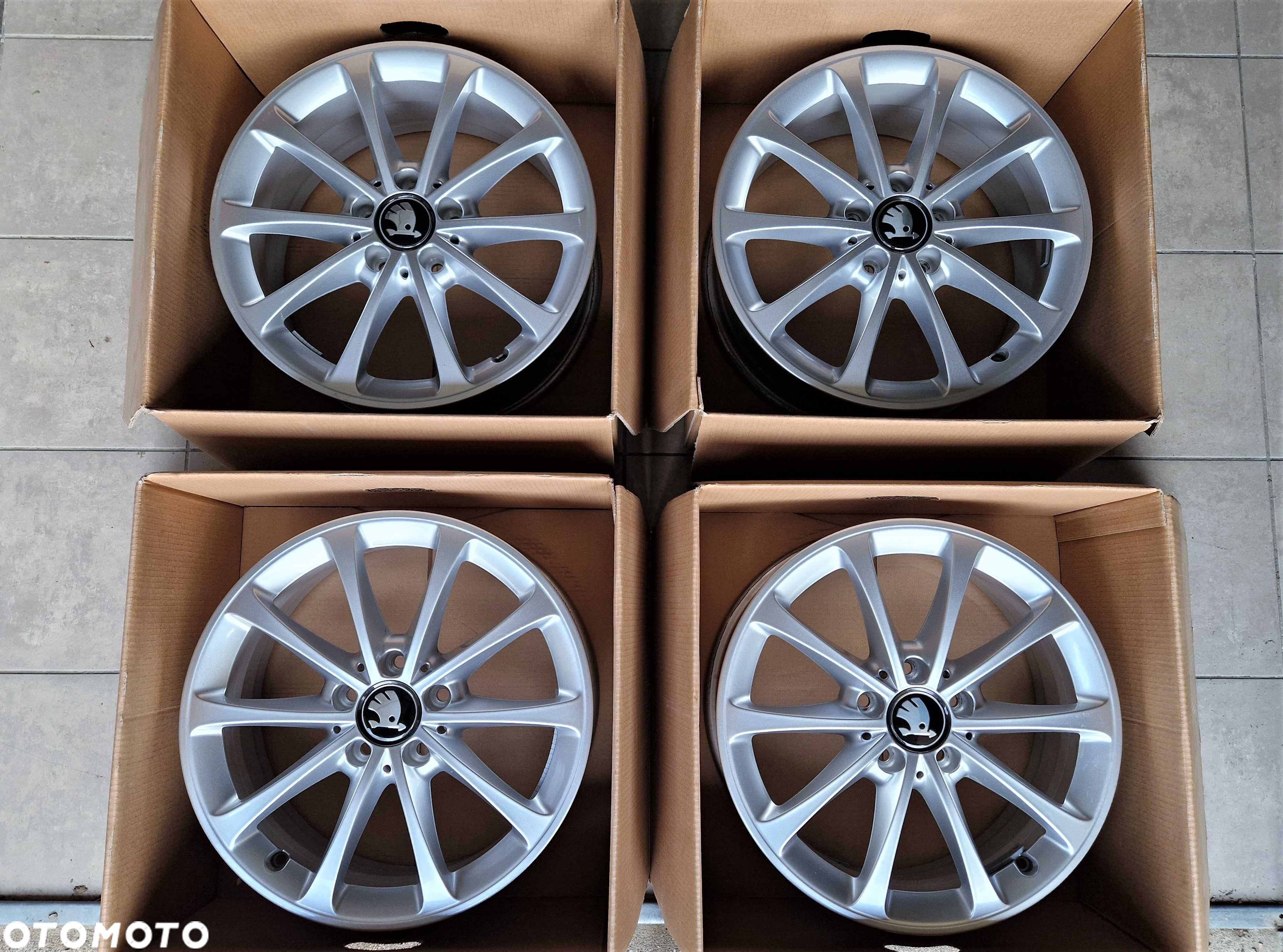 Alufelgi 17 5x112 Skoda Octavia Kodiaq Superb Yeti Karoq jak Nowe 616# - 7