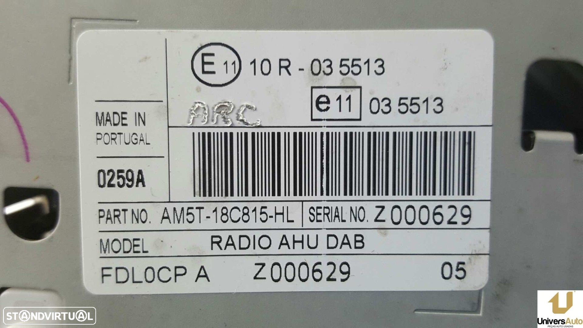 SISTEMA AUDIO / RADIO CD FORD FIESTA (CB1) AMBIENTE - 4