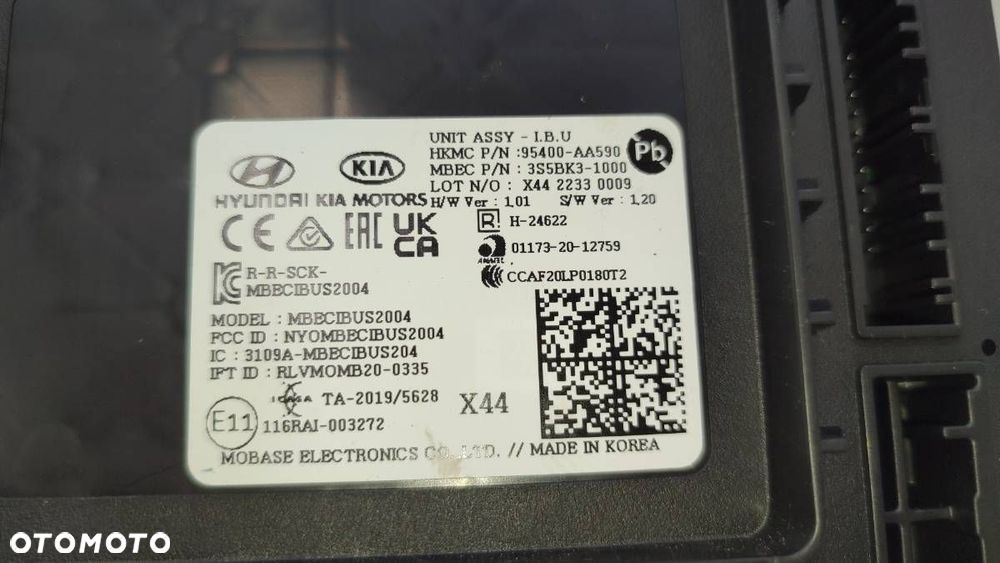 MODUŁ STEROWNIK 95400-AA590 HYUNDAI ELANTRA VII 2023 1.6 BENZYNA - 2