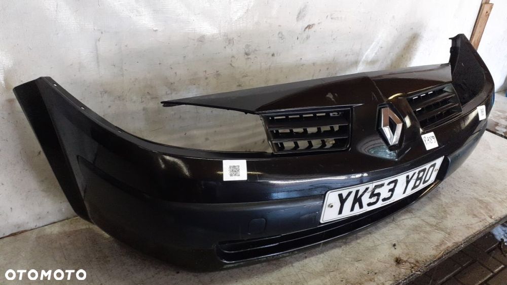 # ZDERZAK PRZÓD PRZEDNI RENAULT MEGANE 2 II CZARNY NV676 HALOGENY - 2