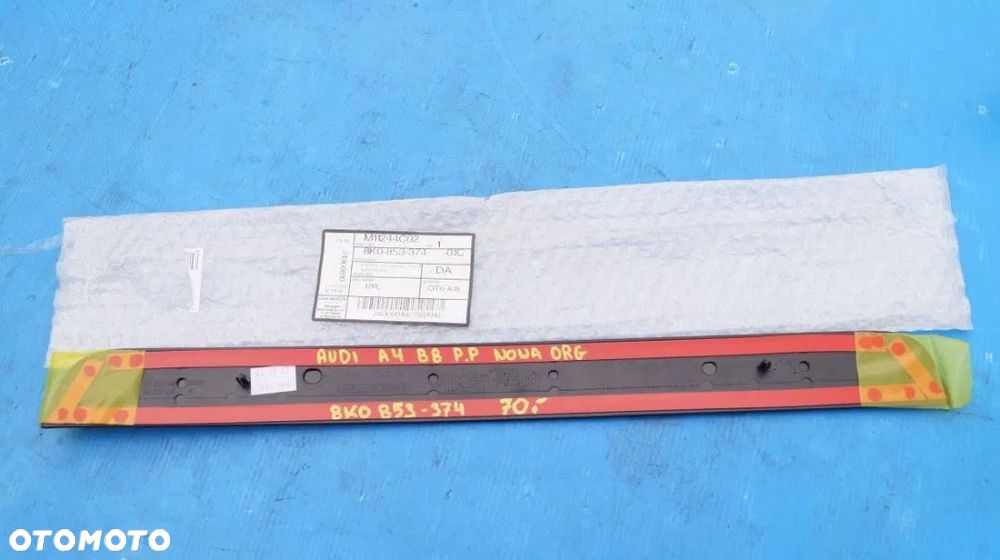 Listwa progowa prawy przód 8K0853374 Audi A4 B8 nowa oryginał Gliwice - 2