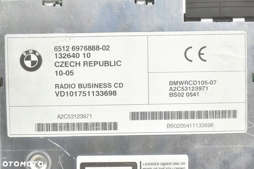radio cd * bmw x3 e83 z4 e85 6976888 business - 7