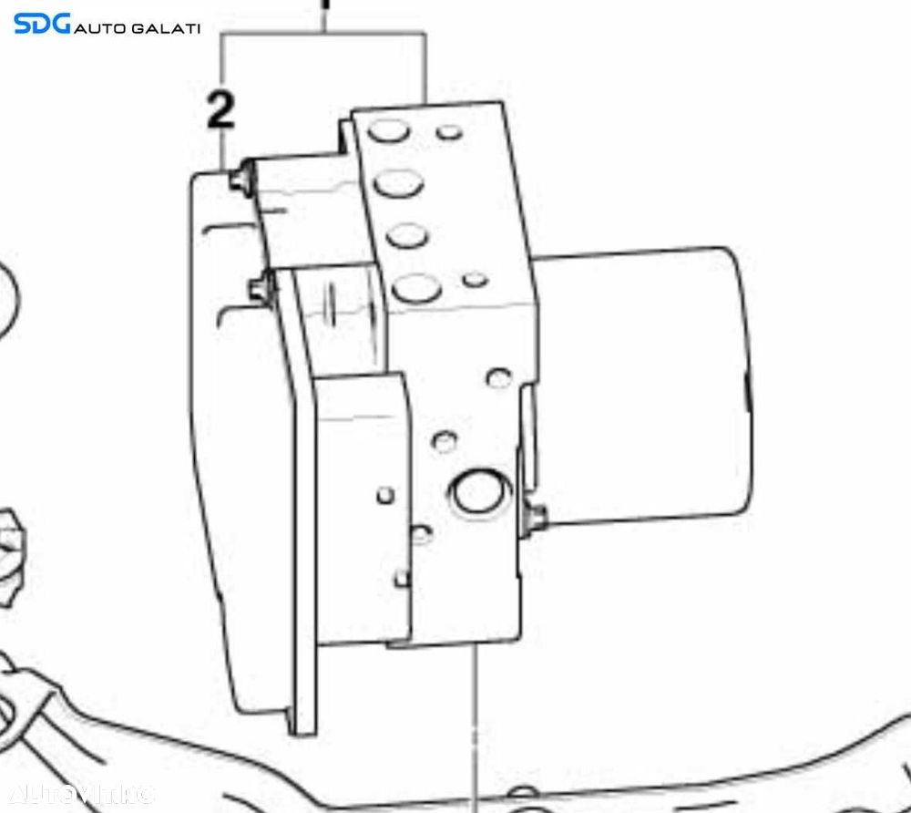 Unitate Modul Pompa ABS BMW Seria 5 E60 E61 2003 - 2010 Cod 0265950408 3451677484801 6774848 [X4373] - 1