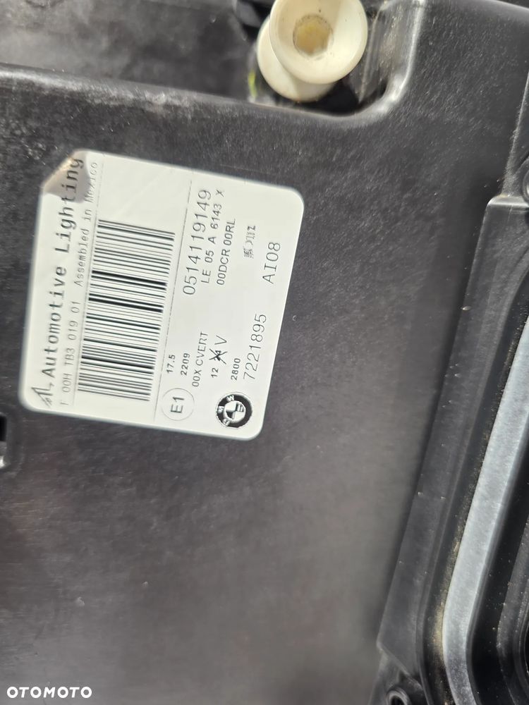 BMW X5 E70 LIFT 10-13 BI-XENON SKRĘTNY DYNAMIC LEWY LEWA LAMPA PRZEDNIA PRZÓD , NR 7221895 / 0514119149 , NR AUKCJI LPP184 - 26