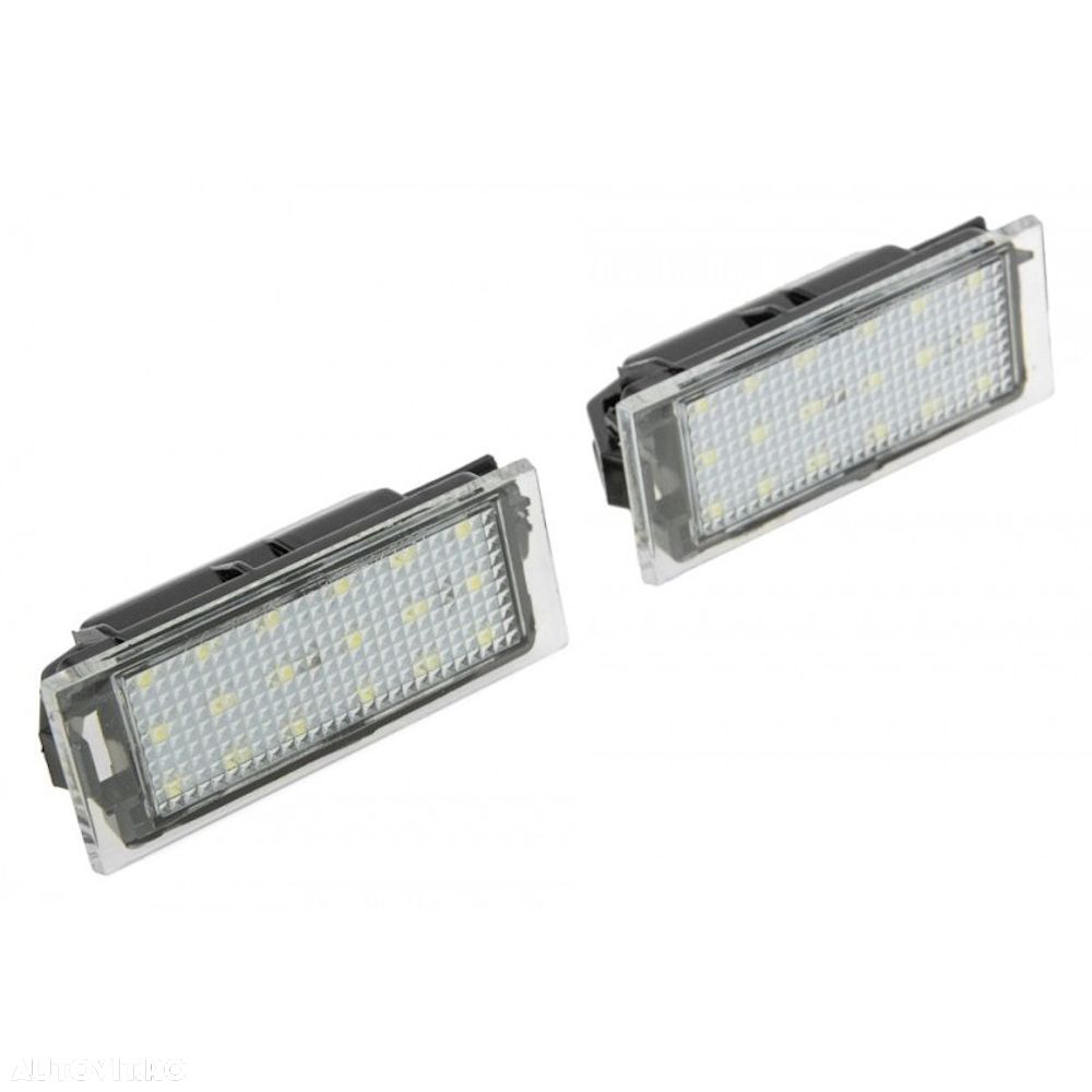 Set Lampa numar LED Canbus Renault Clio III 3D/5D 2005-, Clio IV 3D/5D 2012-, Kadjar 2015-, Laguna II 2001-, Laguna III 2007- - 1