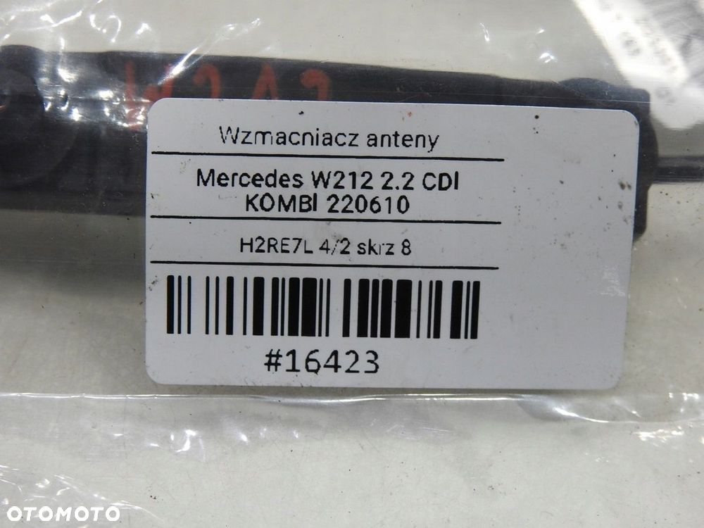 WZMACNIACZ ANTENY MERCEDES W212 A2128703789 - 6