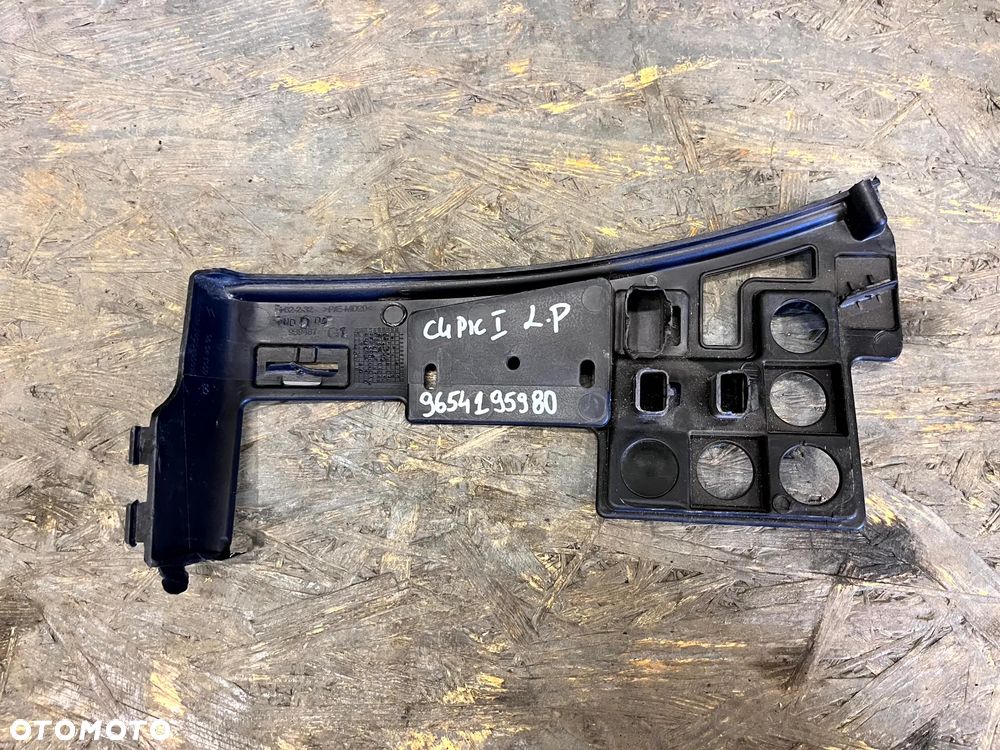 CITROEN C4 PICASSO I ŚLIZG MOCOWANIE ZDERZAKA LEWY PRZÓD PRZEDNI 9654195980 - 2