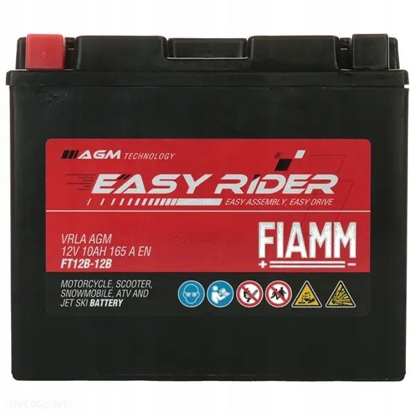 Akumulator Fiamm Easy Rider FTZ12B-12B 10Ah 165A 11471130 - 3
