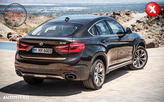 Difuzor Bara Spate si Ornamente Evacuare BMW X6 F16 V8 M-tech Design- livrare gratuita - 16