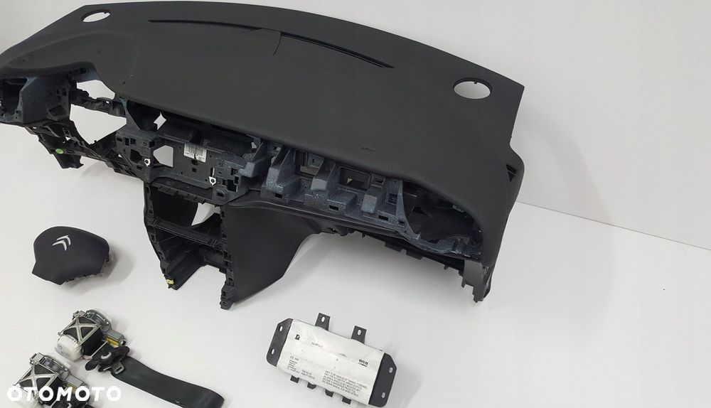 CITROEN C3 II 2 DESKA ROZDZIELCZA KONSOLA KOKPIT PULPIT PODUSZKI AIRBAG AIR BAG PASY KIT SET - 3