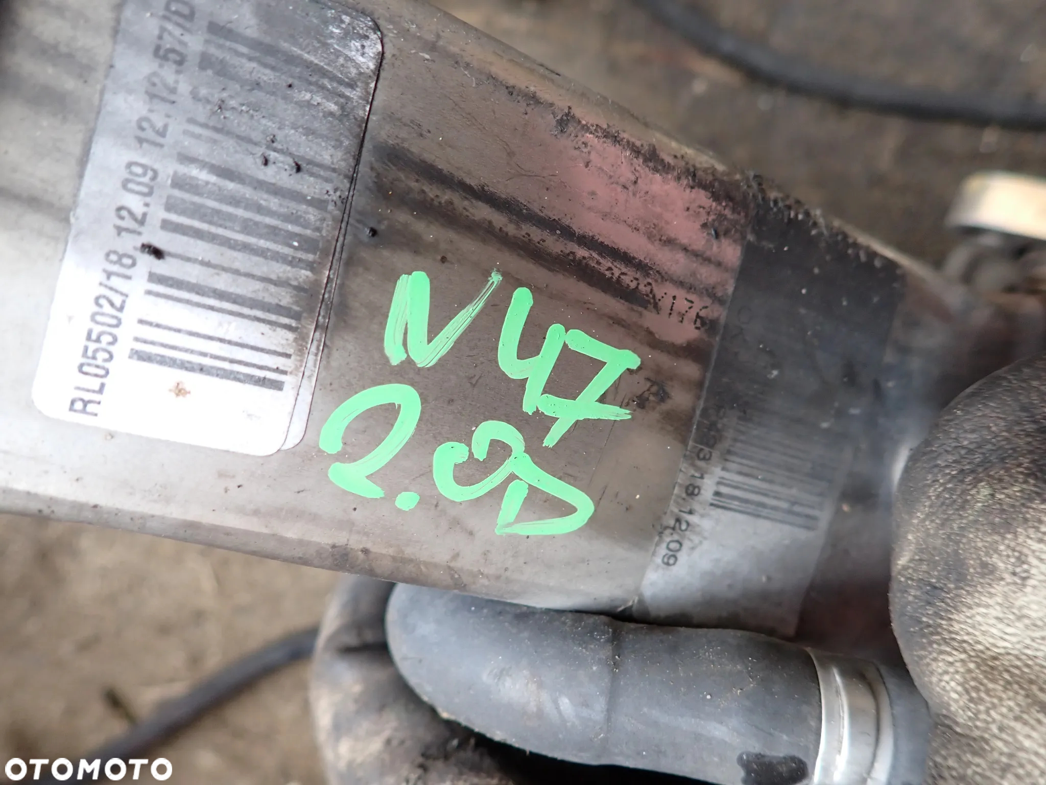 BMW E90 2.0D N47D20C SILNIK NA CZĘŚCI TURBINA 781018902 EGR SPRZĘGŁO KOLEKTOR - 8