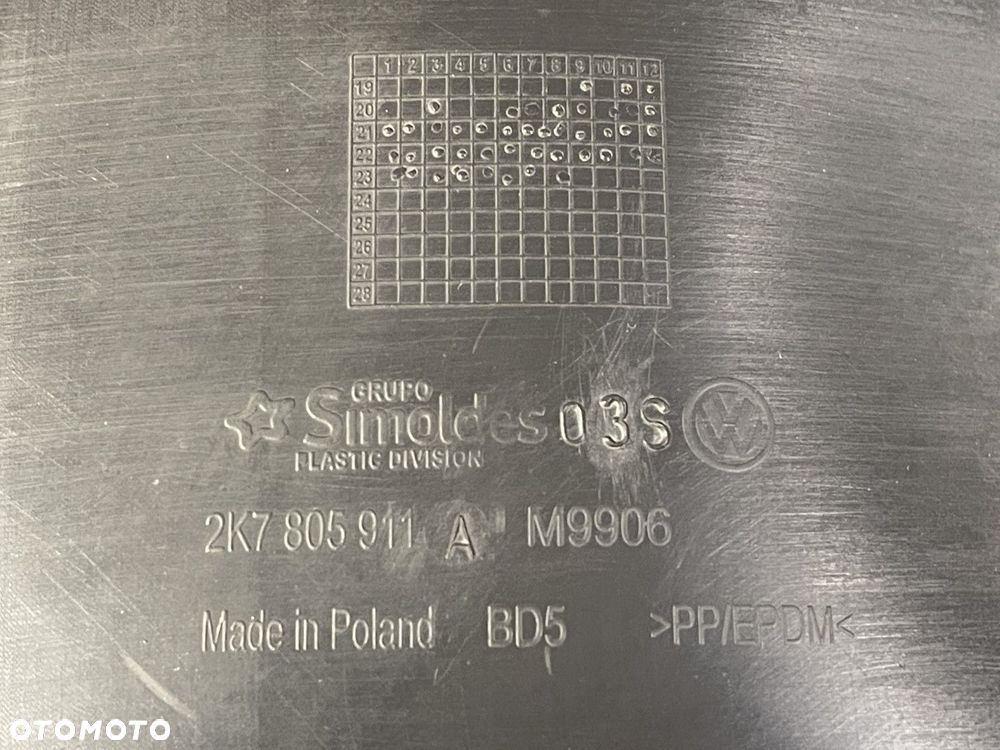 ORYGINALNE KOMPLETNE NADKOLE VW CADDY 2K7 20-25 LEWE PRZEDNIE PRZÓD 2K7805911A - 6