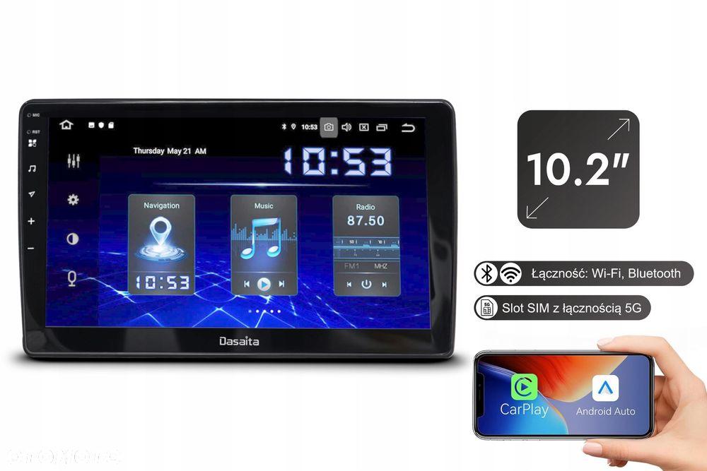 jeep compass i mk49 2007-2010 nawigacja 10,2 android 13 6gb / 64gb - 6