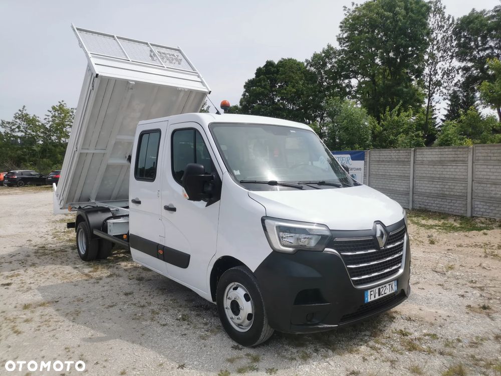 Renault Master 2.3dCi-130KM Brygadówka wywrotka 48.800km przebieg kiper doka Dubel klimatyzacja - 2