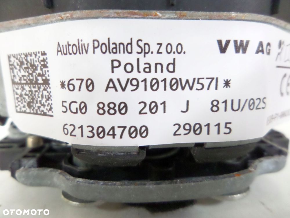 poduszka airbag kierowcy vw golf vii 12- gt r-line - 5