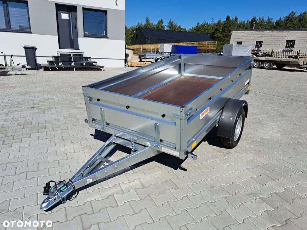 Neptun DOSTAWA Przyczepka 236x129x45cm DMC750kg SPAWANA RAMA, Resor 4-piórowy z amortyzatorem, WYSOKA BURTA - 9