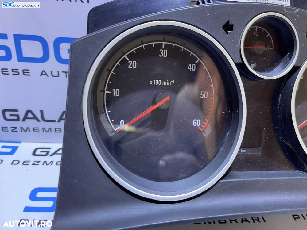 Ceas Ceasuri Cluster Instrumente Bord Opel Astra H 2004 - 2010 Cod 13251615 [B2943] - 4