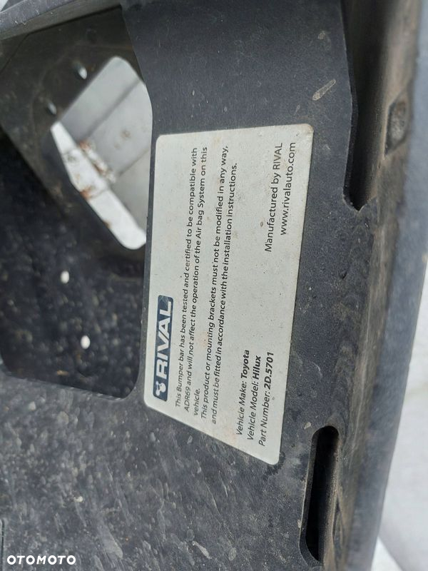 Toyota Hilux 15- Rival Zderzak przedni przód aluminiowy belka szekle - 9