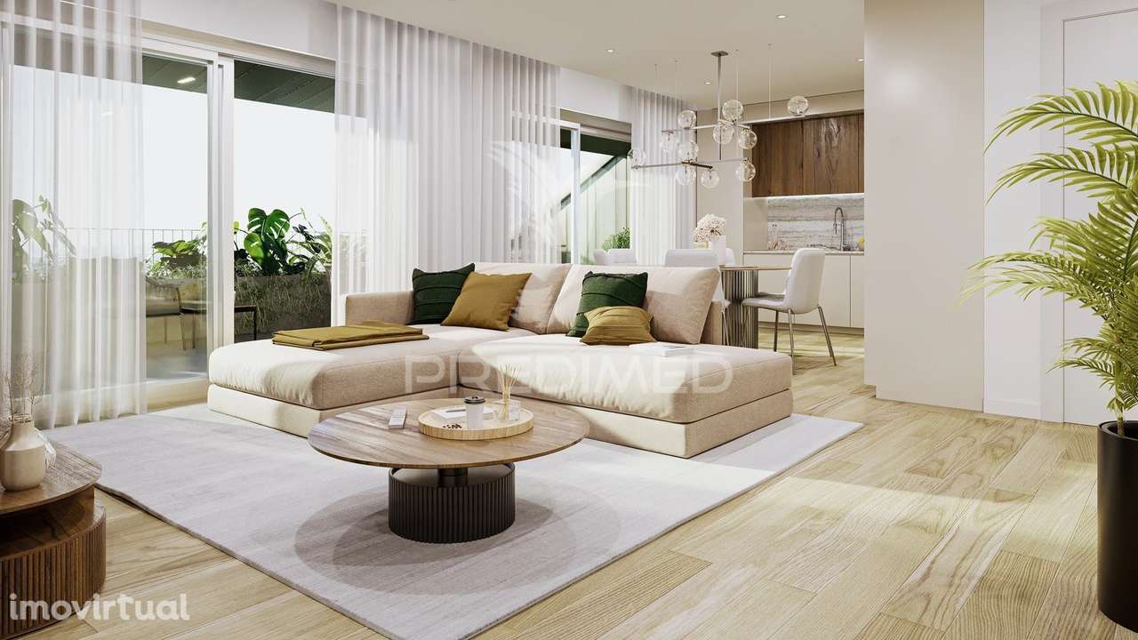 T2 Contemporâneo com Varanda: O Equilíbrio Perfeito entre Conforto... - Grande imagem: 2/12