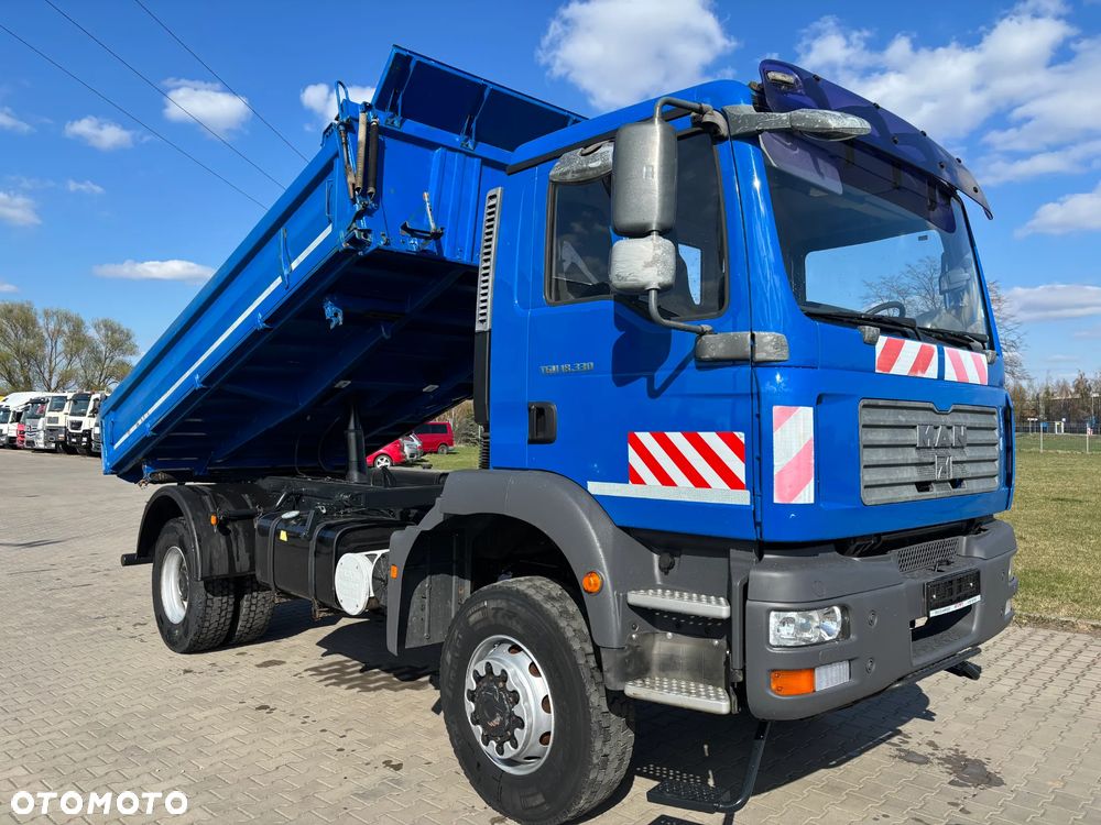 MAN TGM 18.330 4x4 stały napęd , Meiller wywrotka, hydraulika, blokady , reduktor (nie TGS, AXOR ) - 1