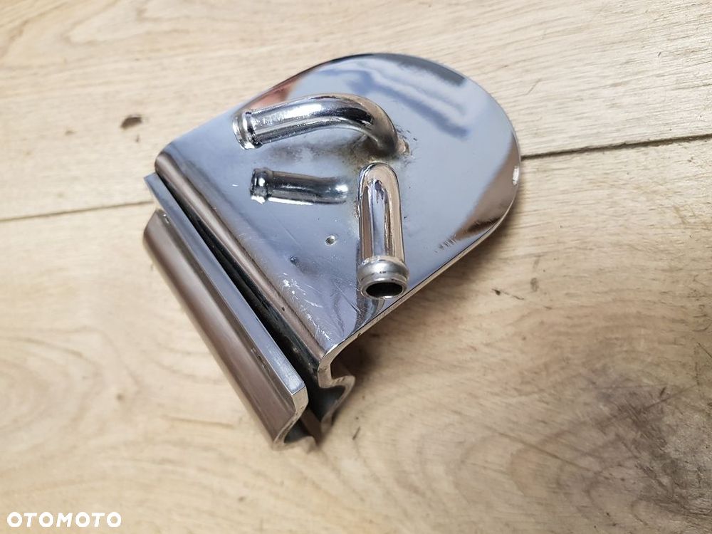 Chromowana podstawa filtra oleju Harley-Davidson adapter chłodnicy - 4