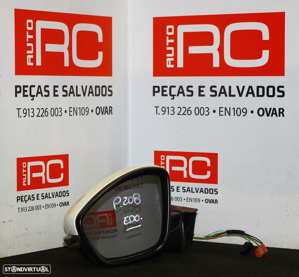 ESPELHO RETROVISOR ESQUERDO PEUGEOT 208 - 1