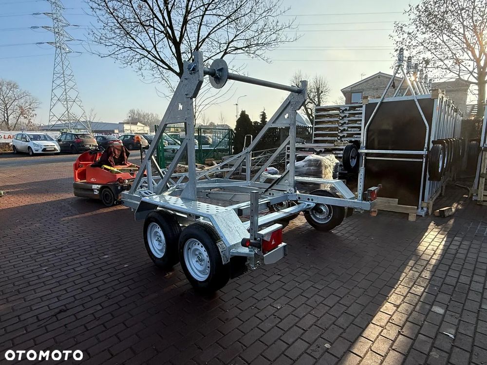 Niewiadów Przyczepa kablowa do przewozu szpuli bębna Niewiadów KB-35 średnica bębna 260cm 3500kg - 2