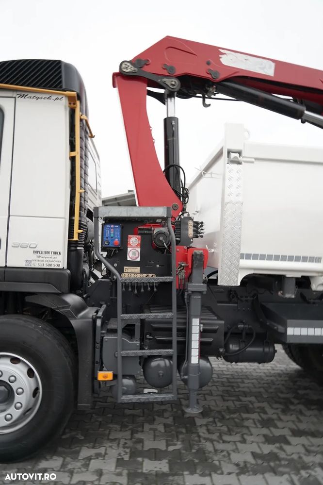 Volvo FMX 380 / 6x4 / BASCULATOR + HDS HMF 1820 K2 / HYDRODOLTA / RADIOCOMANDĂ / GRAPPA / ROTATOR / - 20
