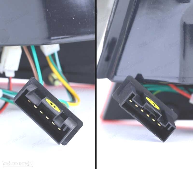 FAROLINS TRASEIROS LED BMW E46 98-01 VERMELHO ESCURECIDO LOOK M3 - 2