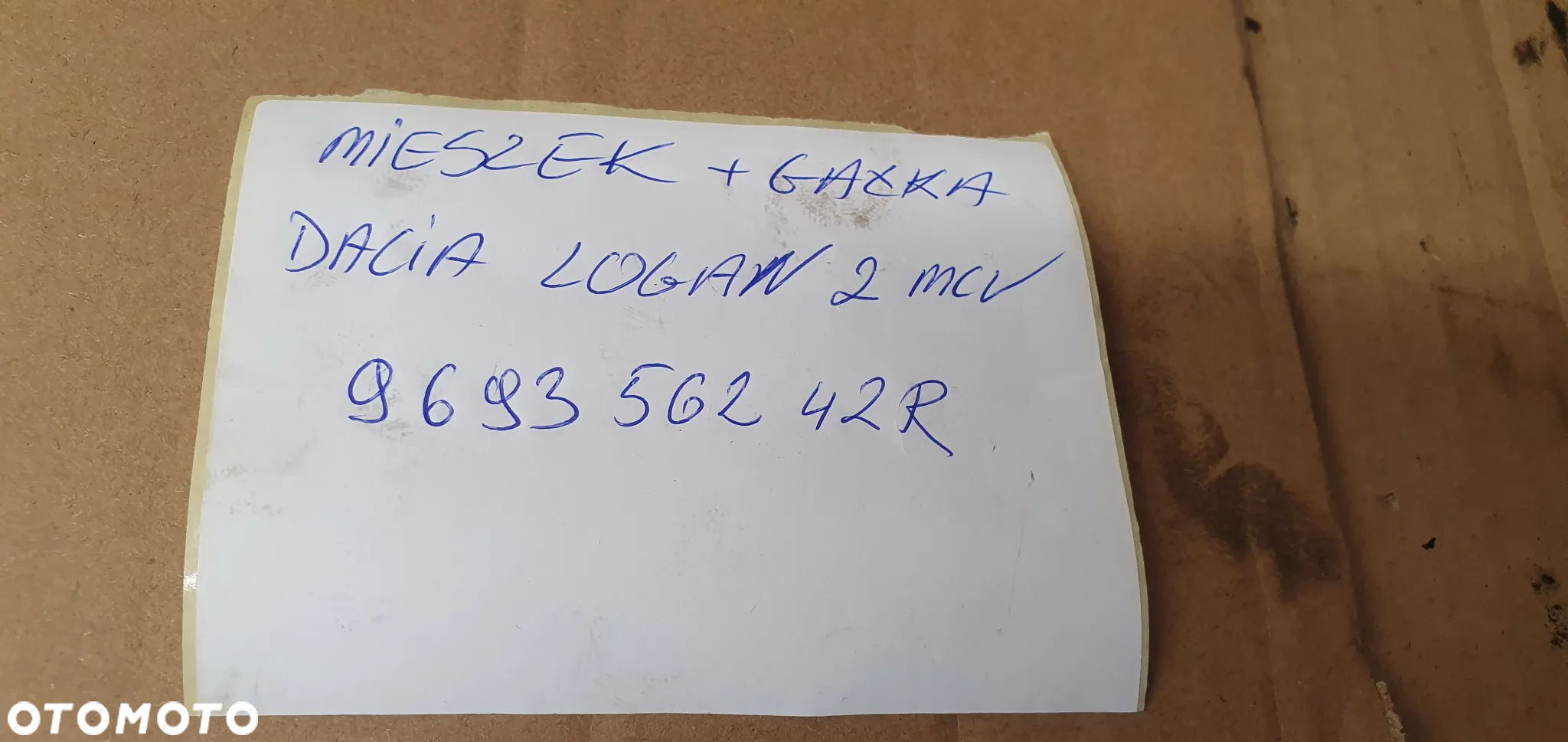 Gałka mieszek zmiany biegów 5 biegów Dacia Logan II 969356242R - 9
