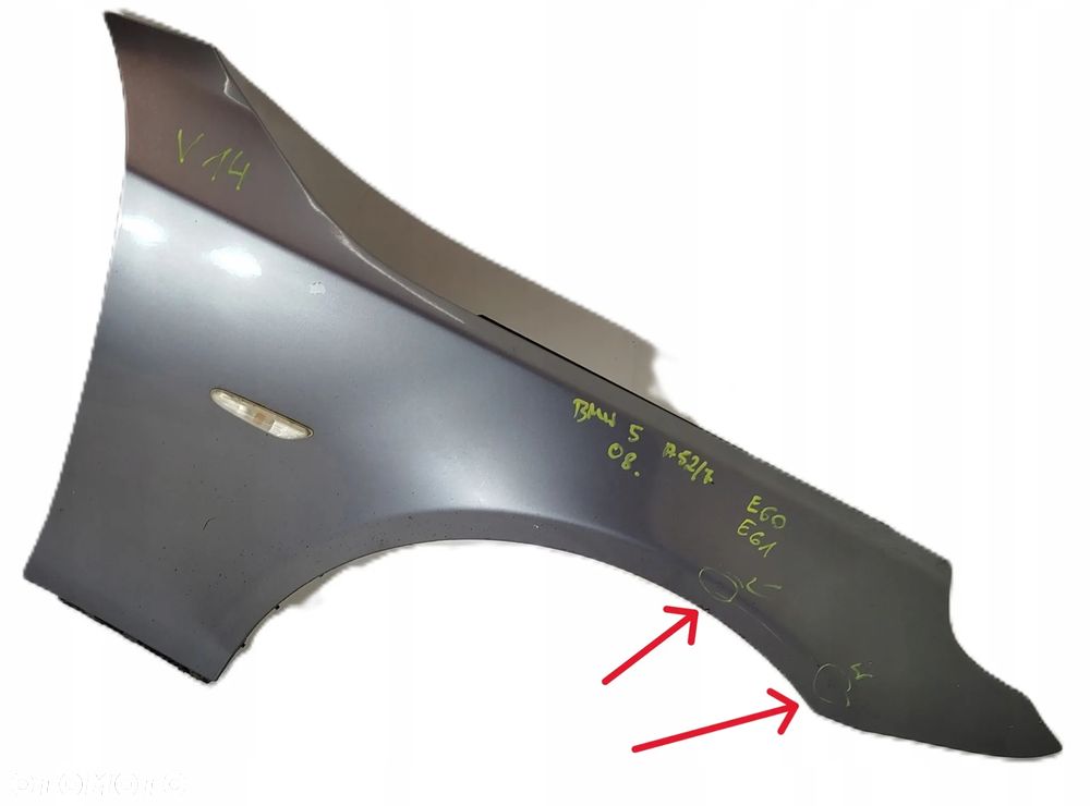 błotnik prawy przedni BMW 5 E60 E61 03-10 A52/7 - 1