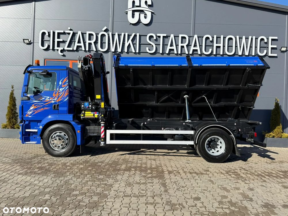 MAN TGM TGL TGS 18.250 // wywrotka 3-S + HDS HMF 1420 - K2 // E5 // budowlanka //żuraw dzwig kran crane // Świeżo sprowadzony!! - 18