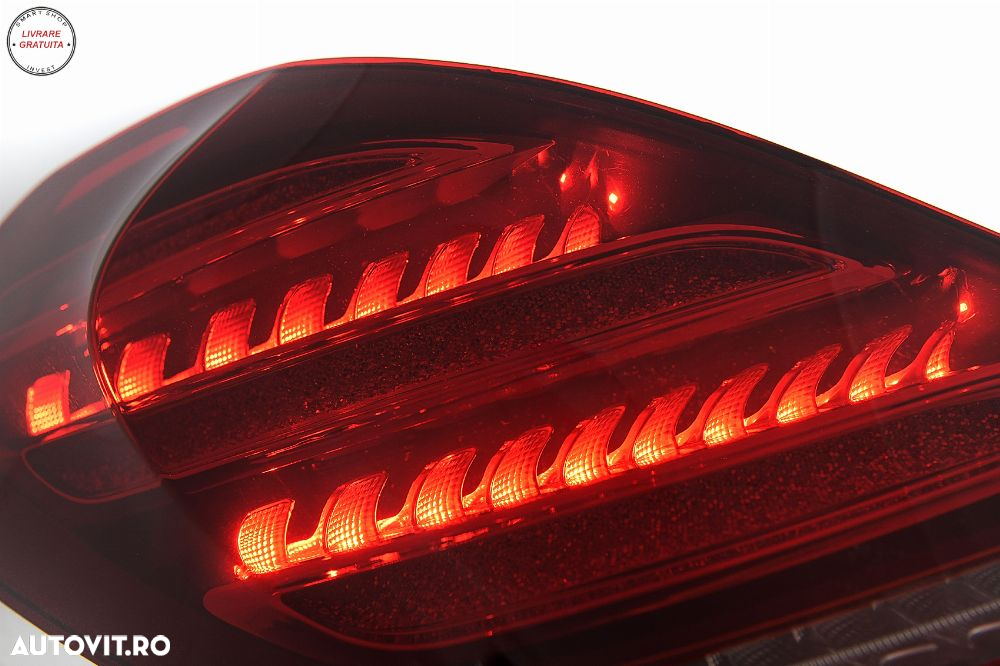 Stopuri Full LED Mercedes S-Class W222 (2013-2017) Semnalizare Dinamica Facelift D- livrare gratuita - 6