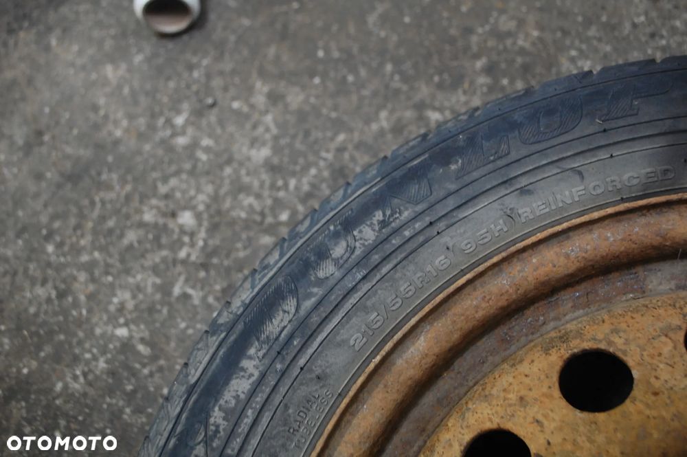 FELGA KOŁO ZAPASOWE 1K0601027A 5X112 195/60R16C ET50 6.5J VW PASSAT B6 AUDI A3 SKODA 215/55R16 - 7