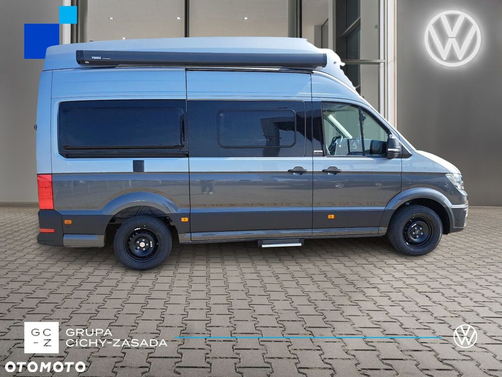 Volkswagen Grand California Grand California 600 DMC 3500kg silnik: 2,0 l TDI EURO VI-e SCR / 163KM/skrzynia biegów: Przedni napęd automatyczna 8-biegowa rozstaw osi: 3640 mm - 6