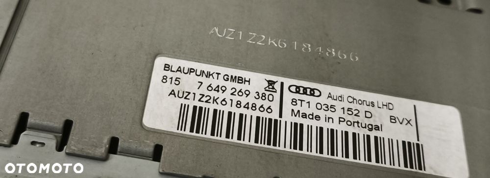 AUDI A4 B8 08r RADIO CZYTNIK CHOURS 8T1035152D - 4