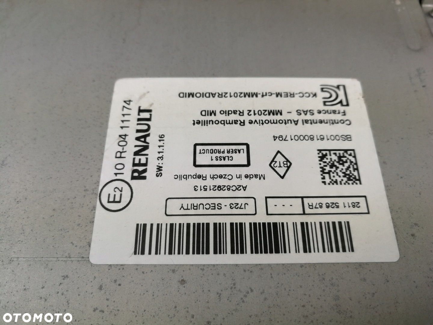 281152687R radio fabryczne navi CD bluetooth RENAULT KANGOO II 2 LIFT III - 7