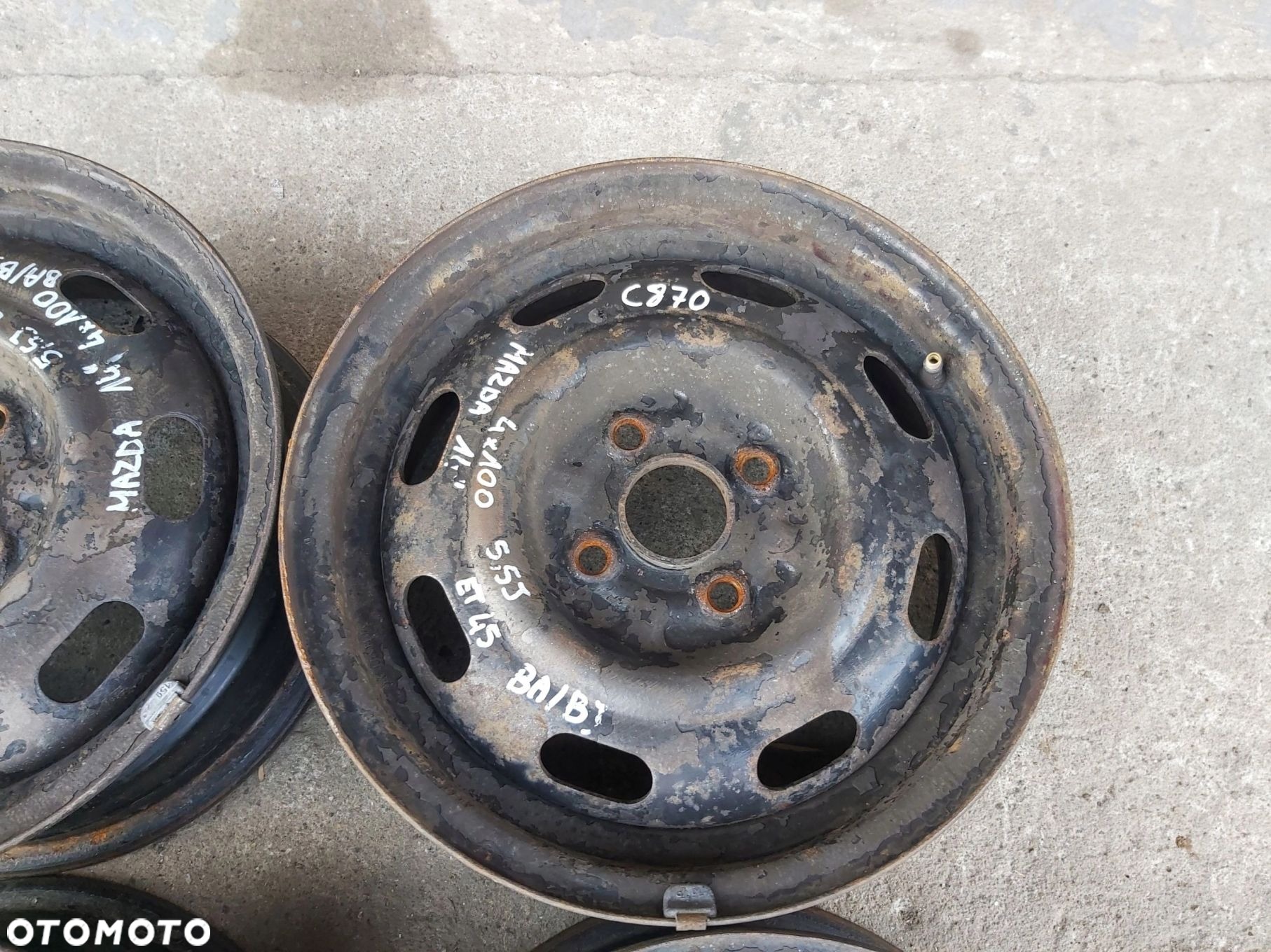 Mazda Toyota Yaris I felga stalowa felgi 14 cali 4x100 X-40704 - 4