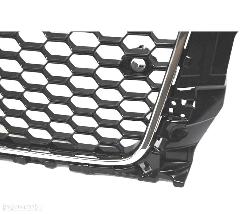GRELHA AUDI A3 8V 12-16 PRETO CROMADO LOOK RS3 - 3