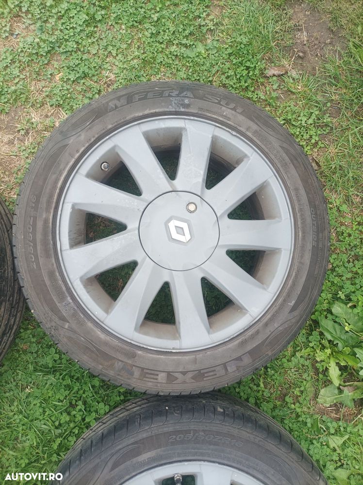 Set jante aliaj cu anvelope 205 55 R16 ZR Renault Megane 2 Scenic 2 - 8