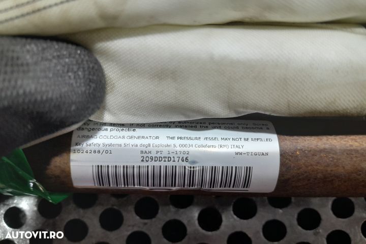 Airbag cortina stanga 5N0880741D 5N0880741D Volkswagen VW Tiguan 1 [f - 2