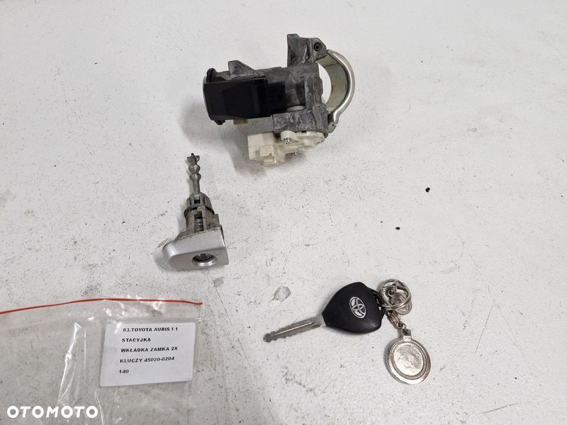 toyota auris 1 i stacyjka wkładka kluczyk 45020-0204 - 8