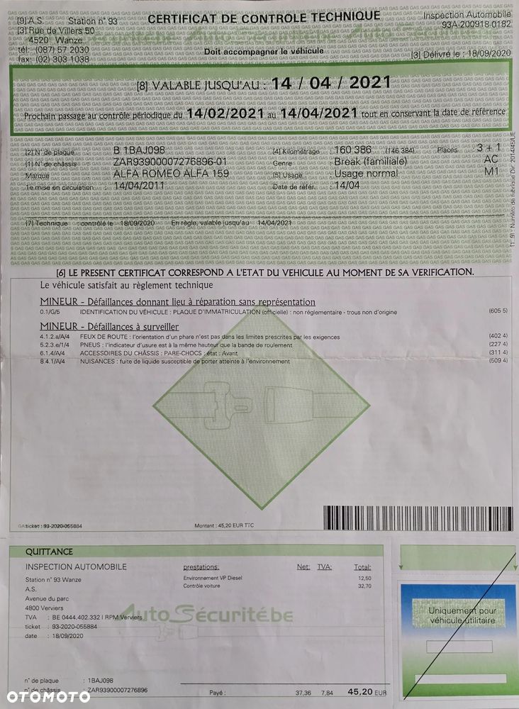 Alfa Romeo 159 1.9 JTDM 8V DPF Progression - 24
