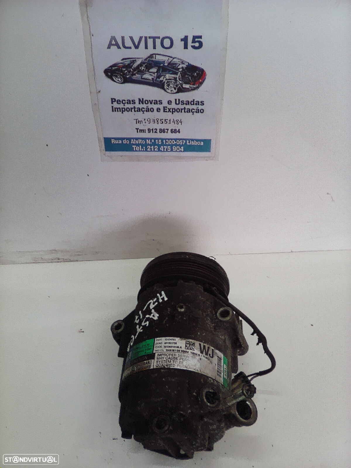Compressor de ar condicionado   / A C  Opel Astra H  1.7  CDTI  ref: 13124751 - 3