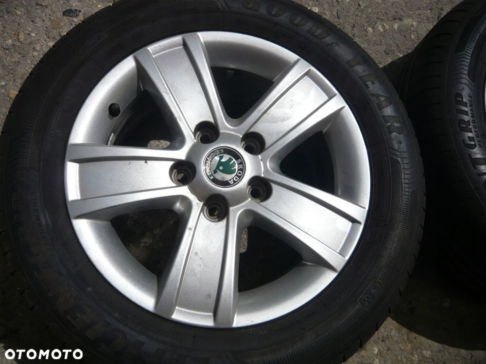 koła aluminiowe 1z0601025s skoda 205/60r15 - 5