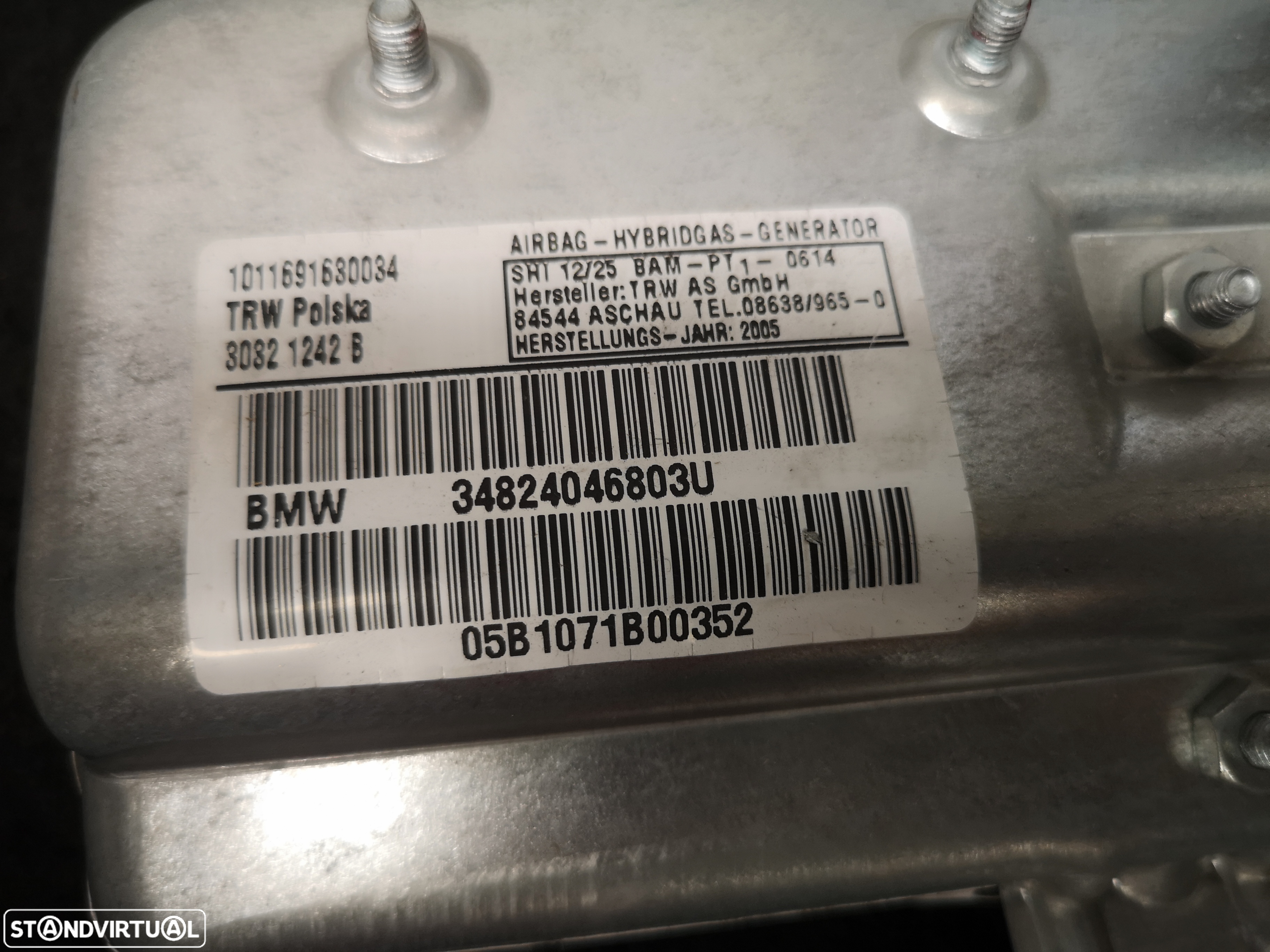 Airbag da porta direita BMW7 E65 E66 2002+ (6x no estoque) - 3