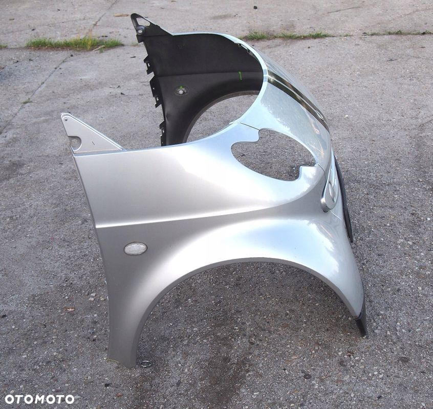 ZDERZAK MASKA BŁOTNIKI PRZÓD SREBRNY KOMPLETNY SMART FORTWO 450 1998-2007 - 4