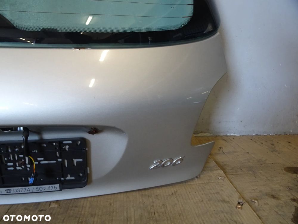 KLAPA TYŁ TYLNA SZYBA POKRYWA BAGAŻNIKA PEUGEOT 206 LAK: ETSC NR244 - 10