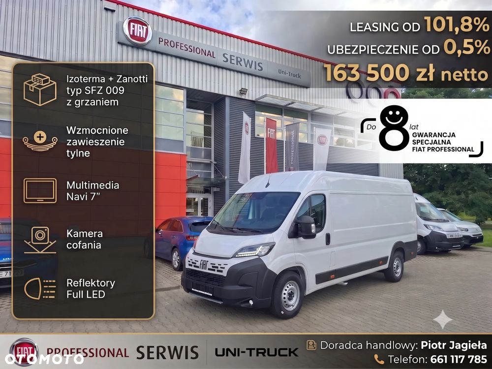 Fiat OD RĘKI , SUPER CENA , Izoterma +Zanotti SFZ 009 -na Furgonie L4H2 - 2