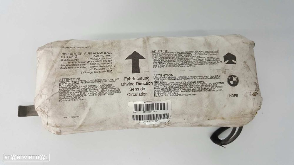 AIRBAG FRENTE DIREITO BMW SERIE 3 COUPE (E46) 330 CI - 1